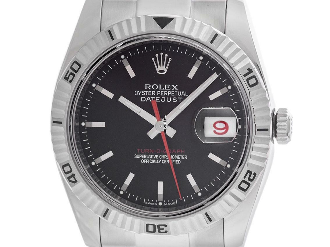 Rolex Datejust Turn-O-Graph Turn-O-Graph Red Date Ref.116264 2005 Box&Beschreibung sehr gut Vintage