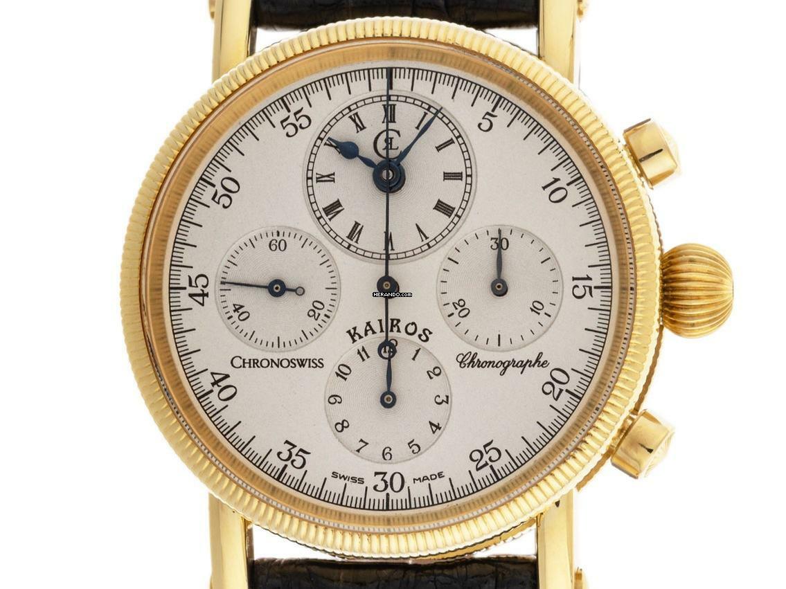Chronoswiss Kairos Chronograph Ref. CH7221 1990 Full Set wie Neu Vintage </h1>