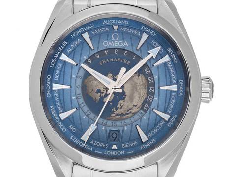  Omega Seamaster Aqua Terra Worldtimer 150m GMT Woldtimer Ref.220.10.43.22.03.002 2024 Full Set Ungetragen 