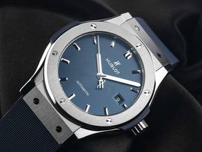 Thumbnail von Hublot Classic Fusion Blue Titan Ref.542.NX.7170.RX 2025 Full Set Ungetragen