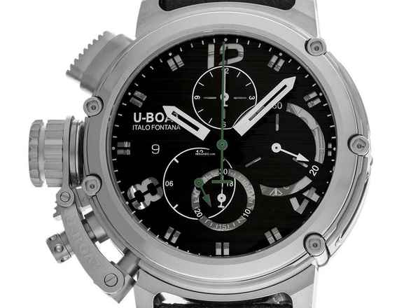  U-Boat Chimera Chrono SS Nero Limitiert Ref.9592 Full Set Neu 