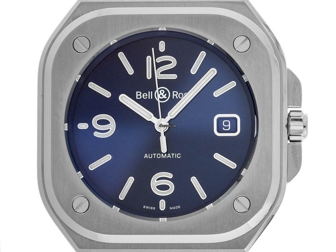 Bell & Ross BR 05 Blue Ref.BR05A-BLU-ST/SST 2024 Full Set Neu