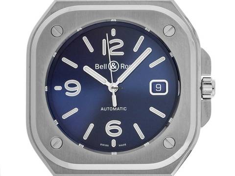  Bell & Ross BR 05 Blue Ref.BR05A-BLU-ST/SST 2024 Full Set Neu 