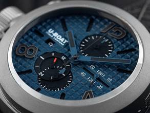 Thumbnail von U-Boat Classico 45 Titanium Tungsten Blue Ref.3003 Full Set Neu