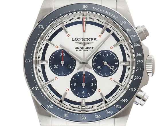 Longines Conquest Chronograph Ref.L3.835.4.98.9 2025 Full Set Ungetragen 