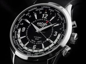 Thumbnail von Vulcain Aviator Cricket GMT Ref.100108.028 2012 Box&Beschreibung wie Neu Vintage </h1>