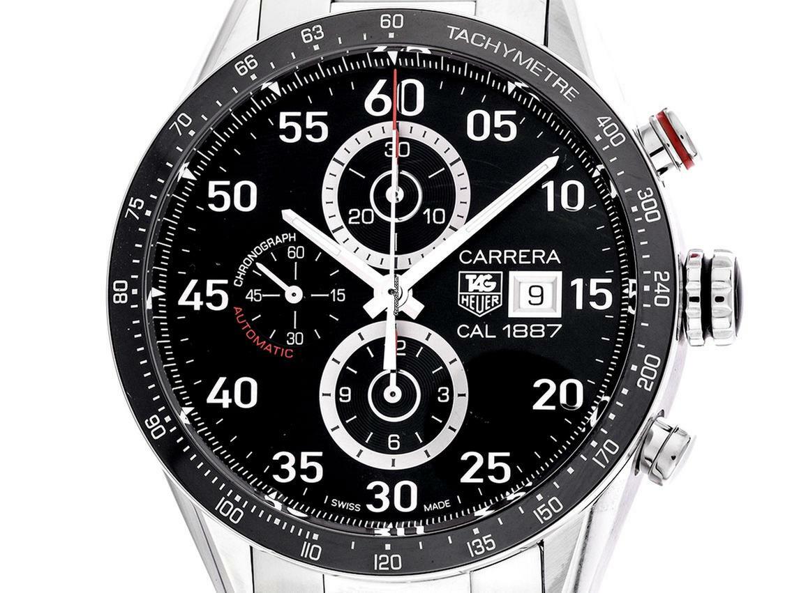 TAG Heuer Carrera Calibre 1887 Chronograph Ref.CAR2A10.BA0799 2014 Full Set wie Neu Vintage