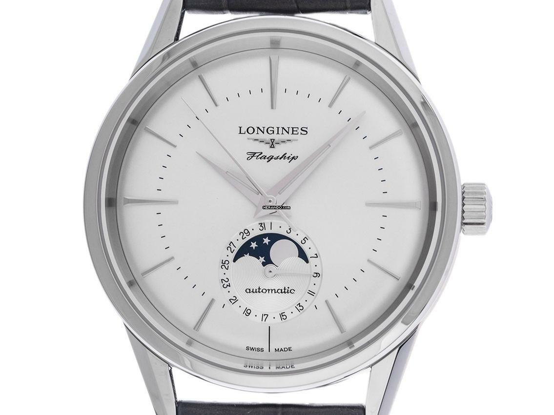 Longines Flagship Heritage Mondphase Ref.L4.815.4.72.2 2025 Full Set Ungetragen