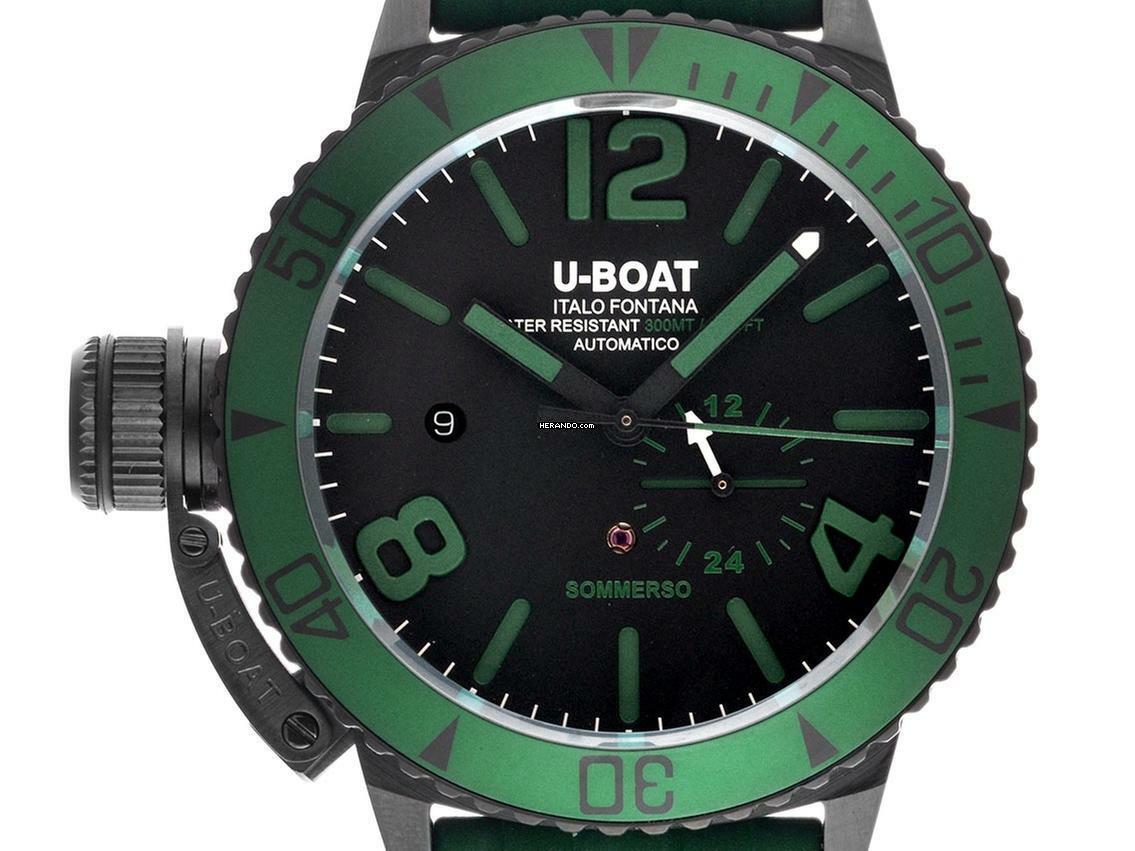 U-Boat Sommerso green Ref.9667 Full Set Neu