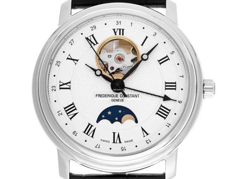  Frederique Constant Classic Heart Beat Mondphase Ref.FC-335MC4P6 Full Set Neu 