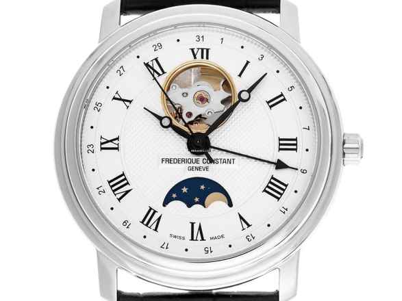  Frederique Constant Classic Heart Beat Mondphase Ref.FC-335MC4P6 Full Set Neu 