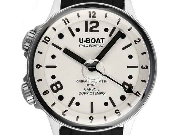 U-Boat Capsoil Doppiotempo SS GMT Ref.8888/B Full Set Neu 