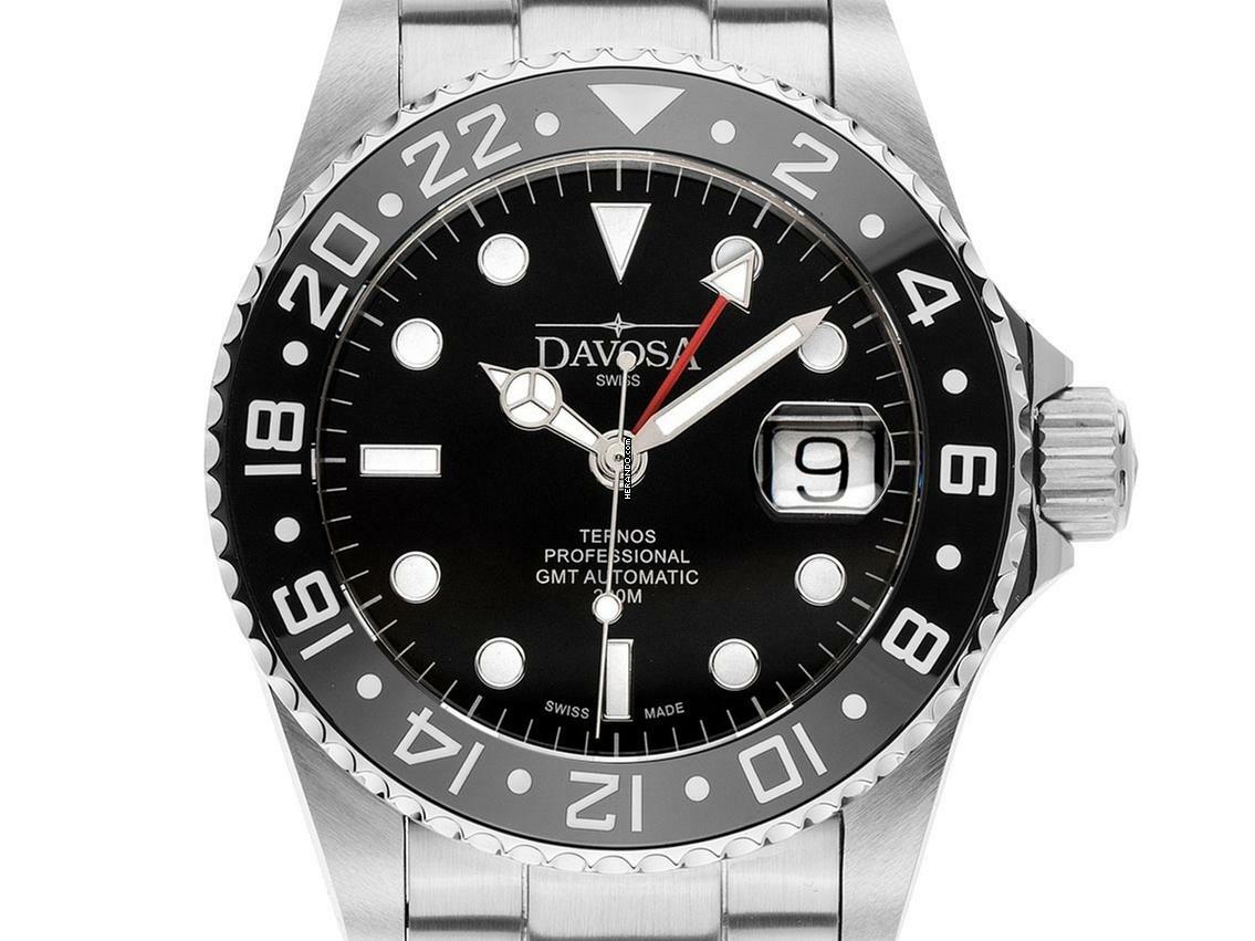 Davosa Ternos Professional GMT Diver Ref.161.571.50 Full Set Neu