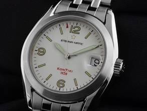 Thumbnail von Eterna Matic Kontiki 1858 red Ref.1571-41 1998 original Box sehr gut Vintage