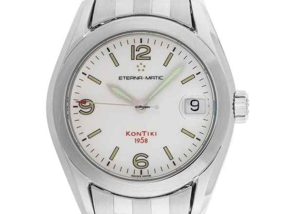  Eterna Matic Kontiki 1858 red Ref.1571-41 1998 original Box sehr gut Vintage 