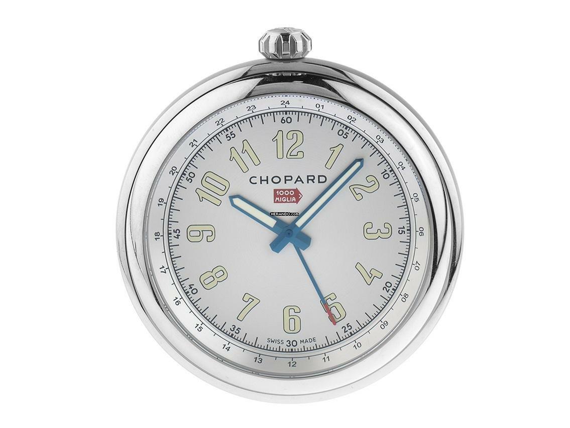 Chopard Classic Racing Tischuhr Stahl Quarz Ref.95020-0134 2025 Full Set Unbenutzt