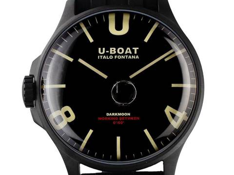  U-Boat Darkmoon BK schwarz PVD Ref.8464/D Full Set Neu 