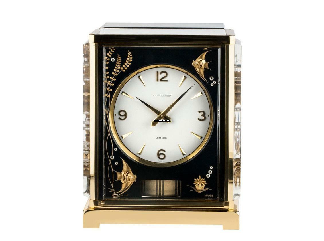 Jaeger-LeCoultre Atmos Marina China Aquarium Messing Plexiglas Vintage Bj.1965 orig. Transportbox und Beschreibung