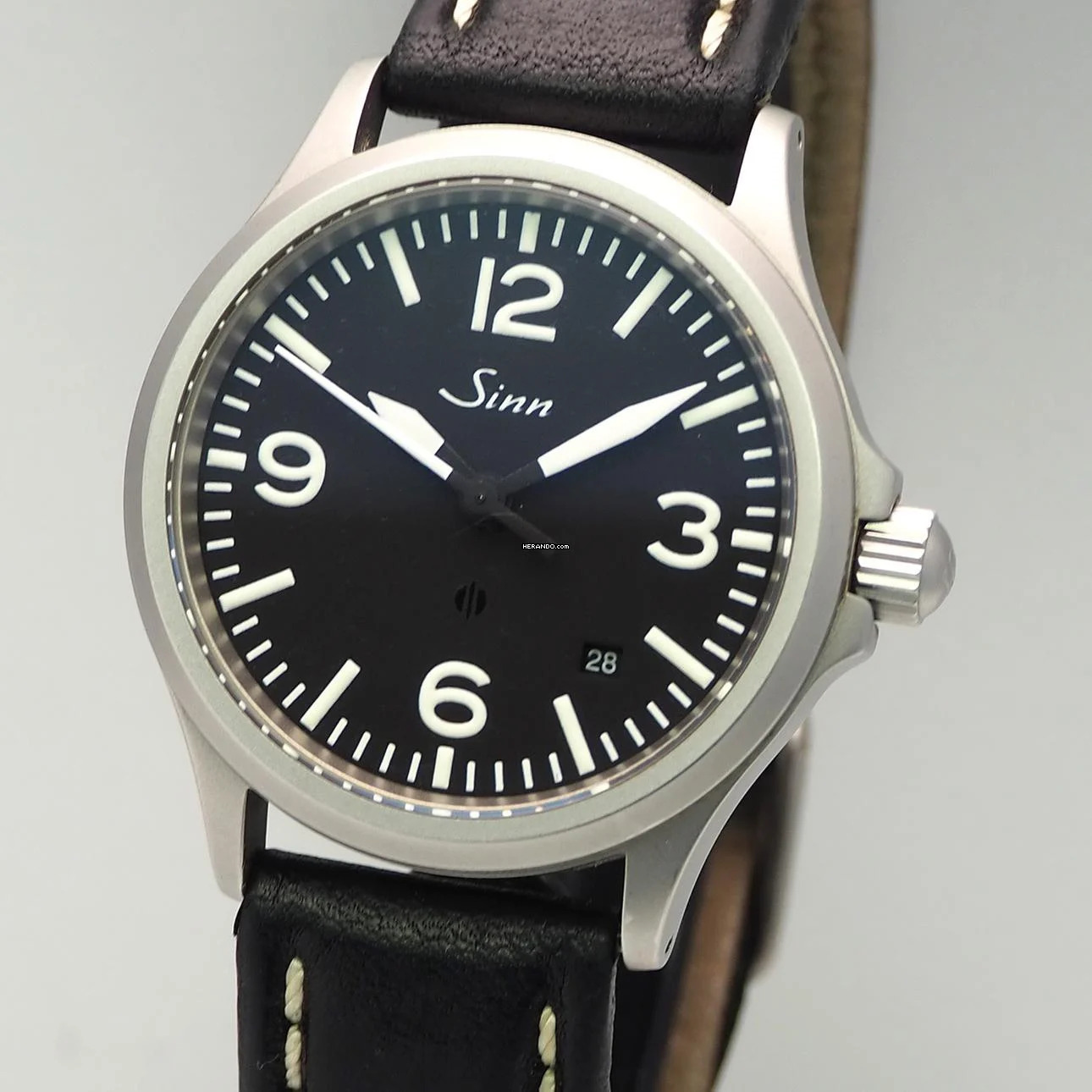 Sinn 656 / 657 Fliegeruhr Automatic Stahl/Leder Top cond. </h1>