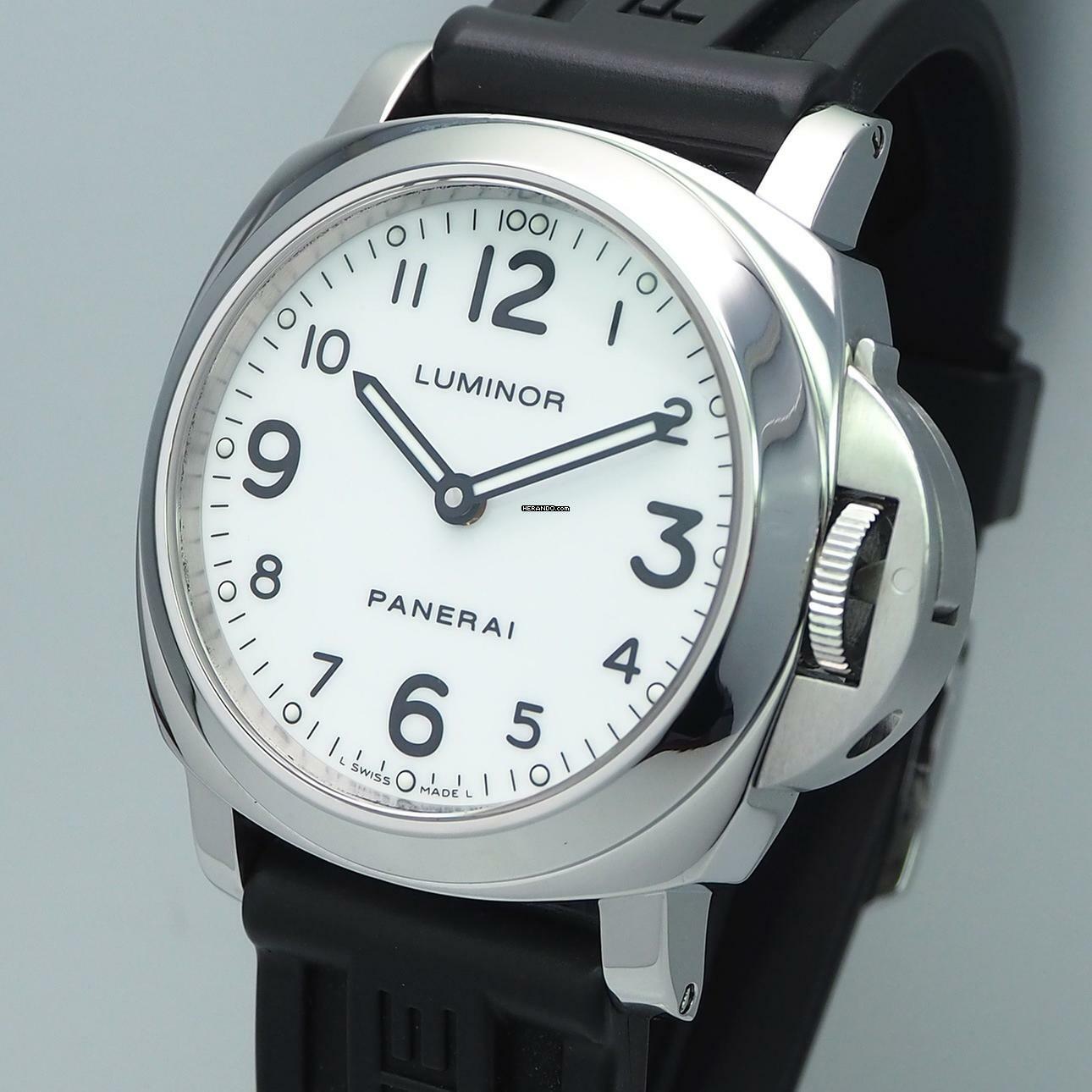 Panerai Luminor Base Pam 0114 Stahl/Kautschuk B+P