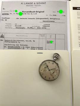  A. Lange & Söhne Marine-Beobachtungsuhr Auf Ab 1944 Originalzustand </h1> 