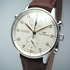 IWC Portugieser Chronograph Rattrapante Chronograph IW3712 Stahl Box+Papiere </h1>