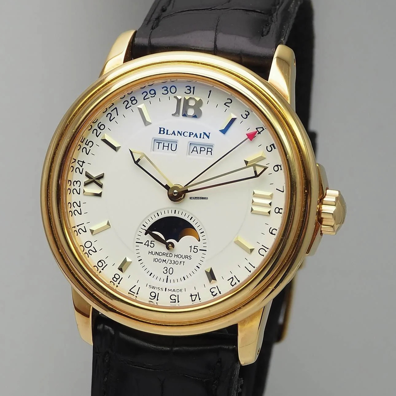 Blancpain Léman Moonphase Complete Calendar Moonphase Gold 18k/750 B+P