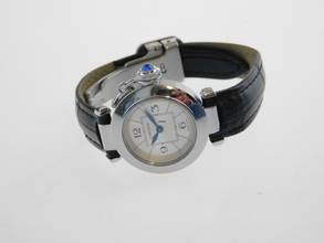 Thumbnail von Cartier Pasha Lady 2973 mit Krokoband und Cartier Faltschließe im Top Zustand </h1>