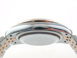 Thumbnail von Rolex Datejust 36 Stahl Rosegold mit original Brillant Lünette Full Set LC 100 wie Neu