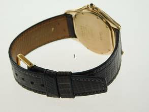 Thumbnail von Cartier Cougar Panthere Cougar 18 Karat Gelbgold XL mit Datum im Traum Zustand am Eidechsband