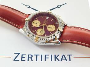 Thumbnail von Breitling Chronomat Stahl Gold rotes Blatt Der Klassiker im Top Zustand Echte Rarität </h1>