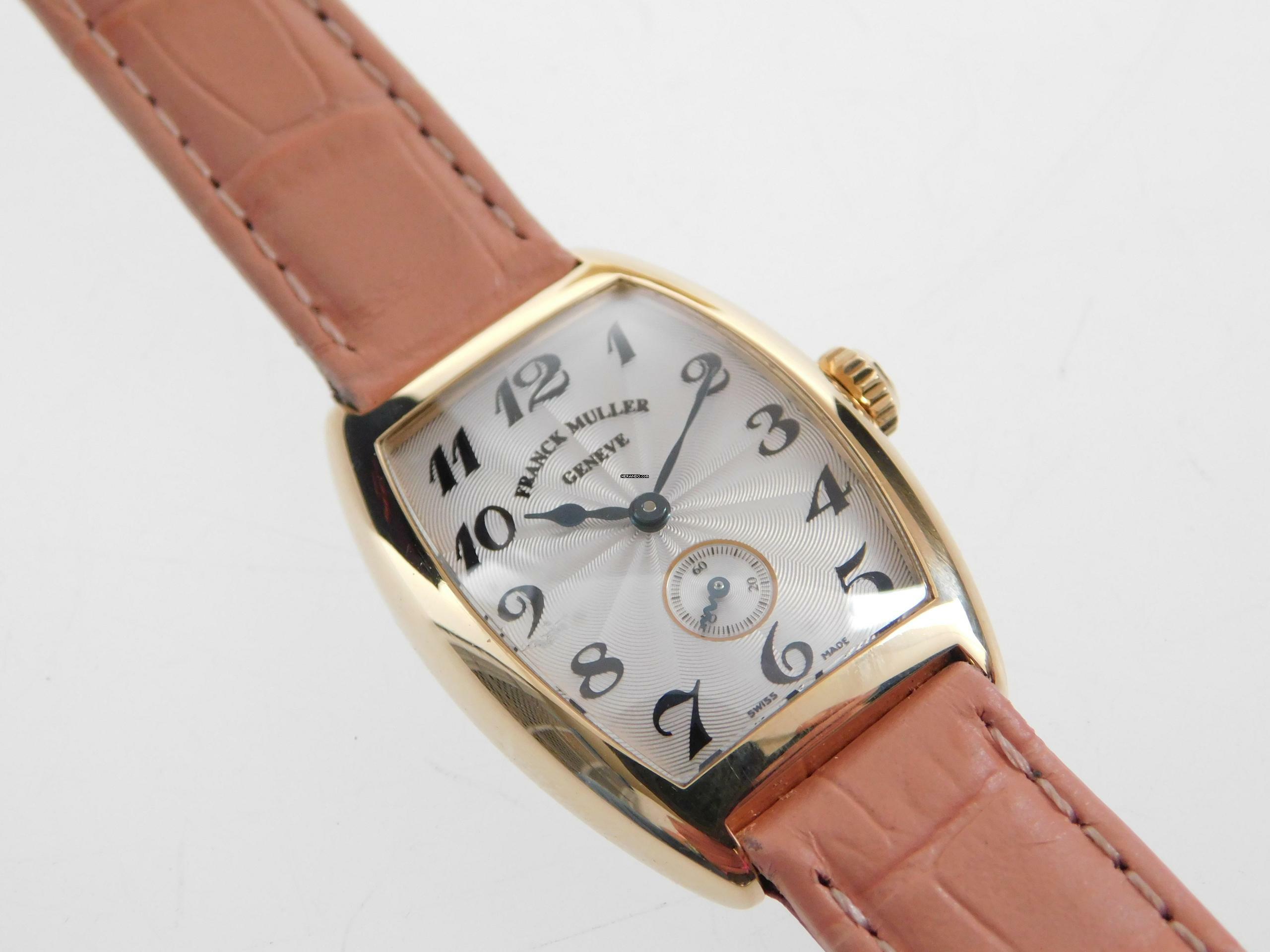 Franck Muller 18 Karat Gelbgold Curvex Lady im Full Set Handaufzug Top Zustand 25mm </h1>