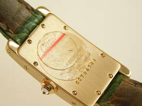 Thumbnail von Cartier Tank Américaine 18 Kt Gelbgold Tank Américaine mit original Brillantbesatz & Faltschließe Tresoruhr Full S </h1>