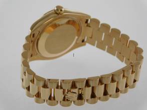 Thumbnail von Rolex Datejust 31 18 Karat Gelbgold 31 mm Datejust FULL SET LC 100 Wie Neu Perlmuttblatt & Präsidentenband