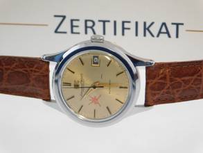 Thumbnail von IWC Herrenuhr Stahl 34 mm Automatik Oman Dial Datum Cal 8541B Rarität