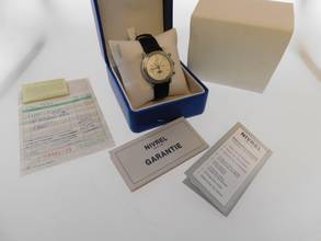 Thumbnail von Nivrel Vollkalender Automatik Mondphase im Full Set Top Zustand Krokoband </h1>