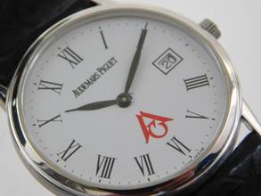 Thumbnail von Audemars Piguet 18 Karat Weißgold Ultra Thin 31 mm Freimaurer Fremason Dial ultra Rare </h1>