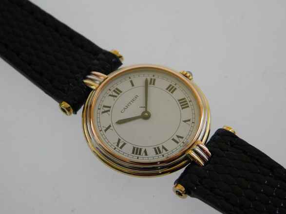  Cartier Trinity Vendome Paris massiv 18 Karat Gelbgold Lady 25 mm mit original Band und Schließe 