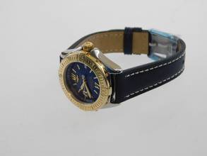 Thumbnail von Breitling Cockpit Lady B-Class / Cockpit Lady Goldlünette und neuem Lederband im TOP Zustand 31 mm </h1>