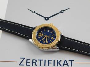 Thumbnail von Breitling Cockpit Lady B-Class / Cockpit Lady Goldlünette und neuem Lederband im TOP Zustand 31 mm </h1>