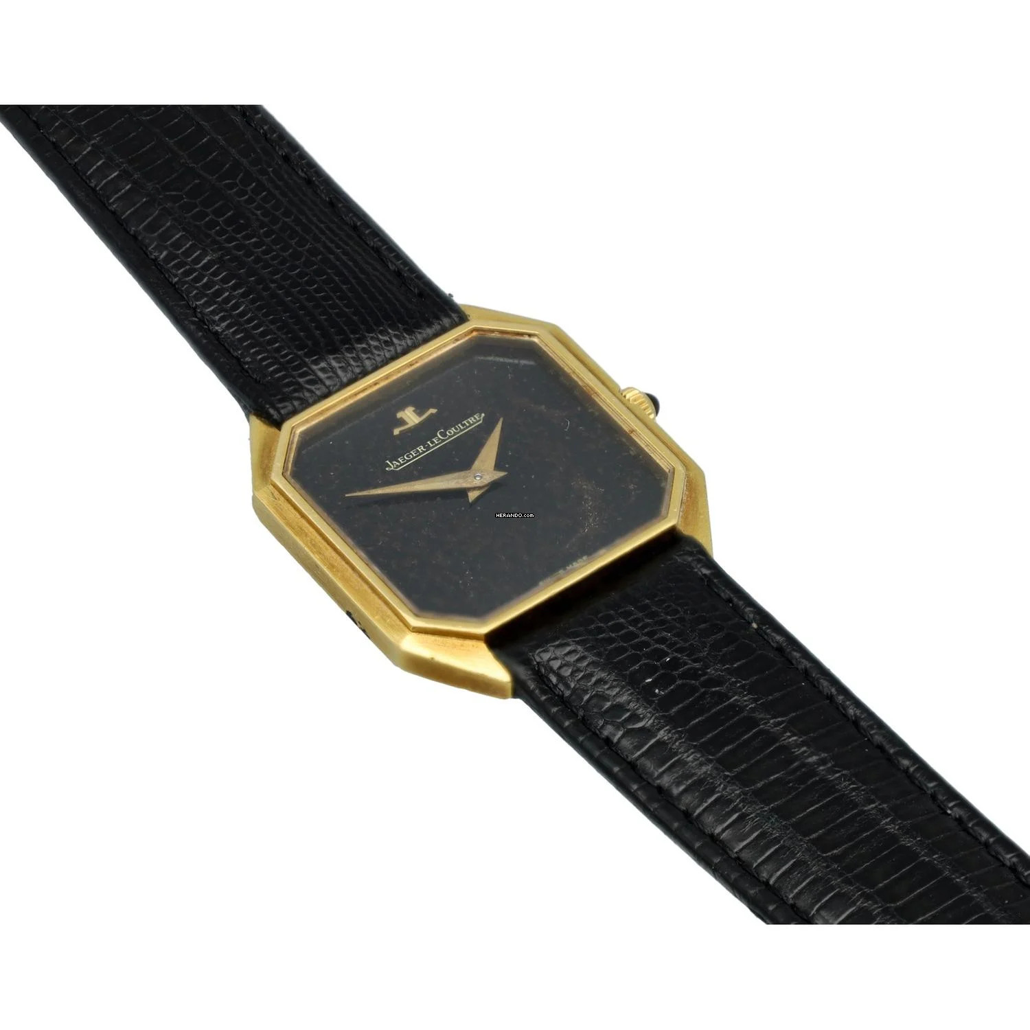 Jaeger-LeCoultre Rare Octagonal Dresswatch Ref. 9112-21 Onyx dial