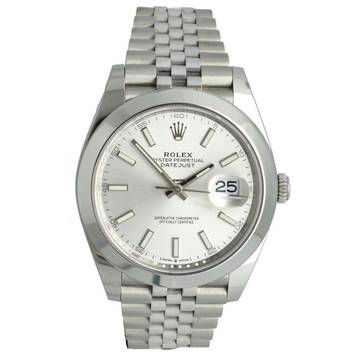  Rolex Datejust 41 Silver Index Jubilee Ref.126300 Full Set 2023  