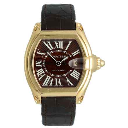  Cartier Roadster XL Limited Ed. 18K.RoseGold Wood Dial Nr.143/250 Full Set 