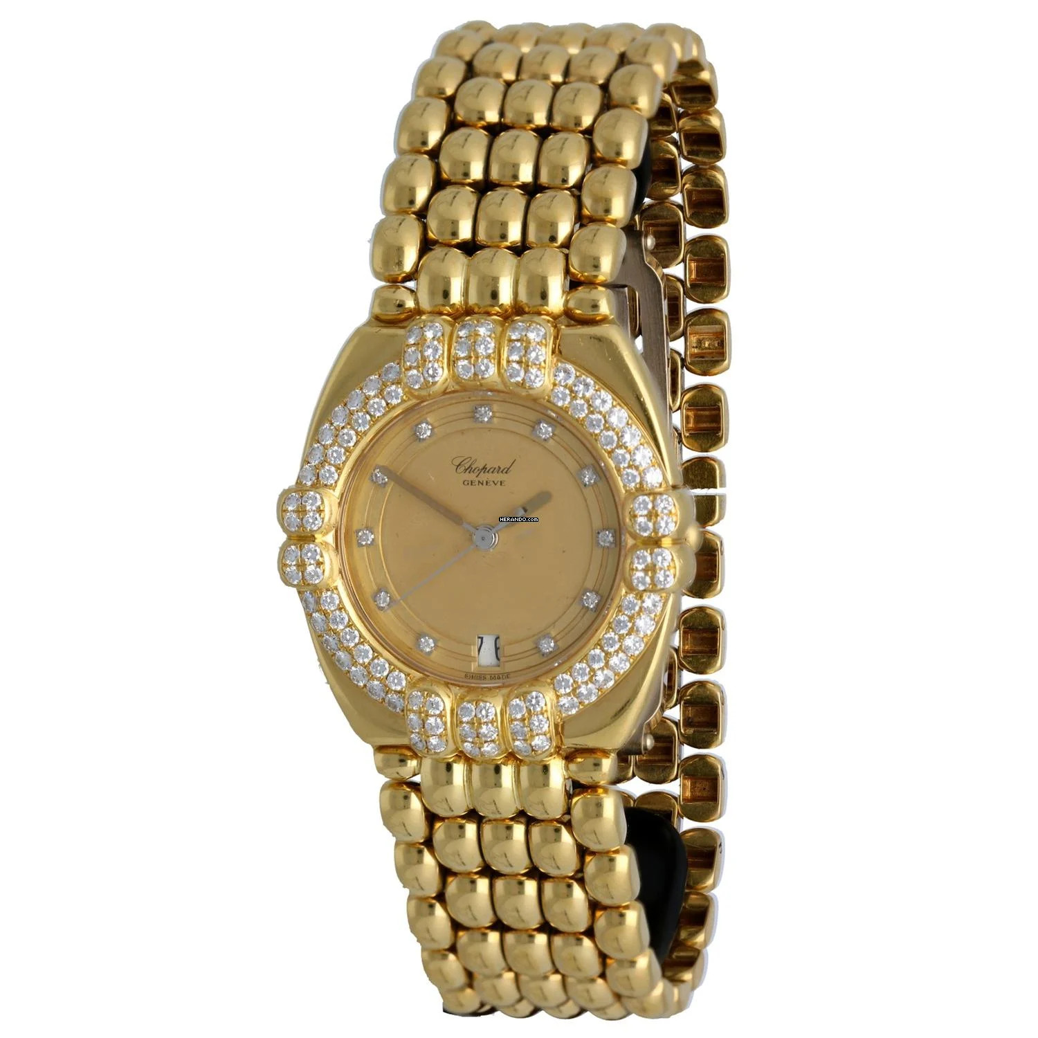 Chopard Gstaad 18K.Yellow Gold Diamonds Setting 143 grams