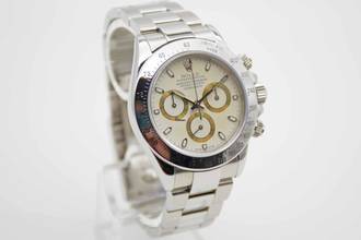 Thumbnail von Rolex Daytona Panna Cream Lemon Dial Thin Hands mit neuem Rolex Service und NFC Karte