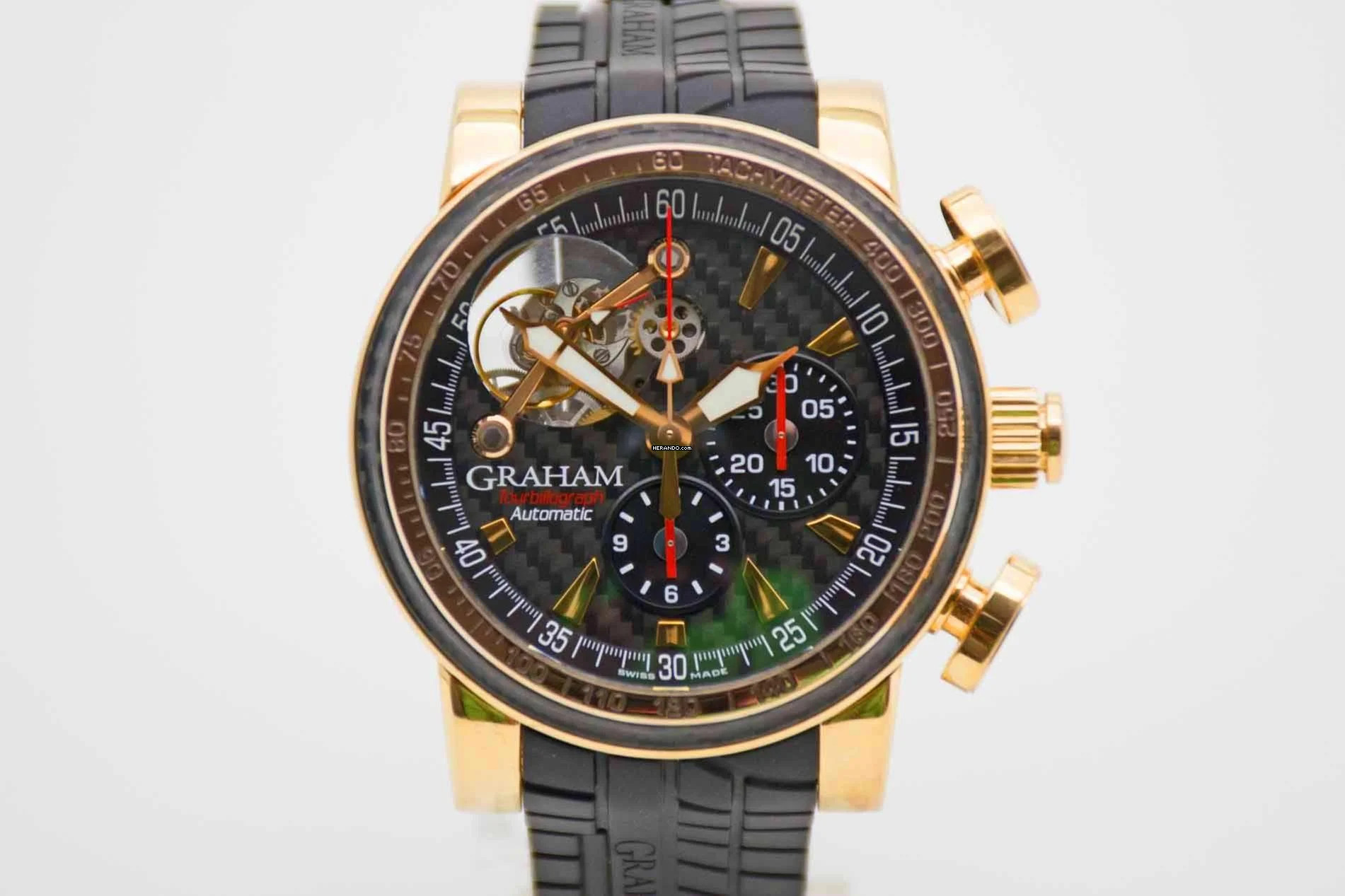 Graham Tourbillograph Woodcote 18 ct Roségold 47 mm Limited to 25 Pieces </h1>