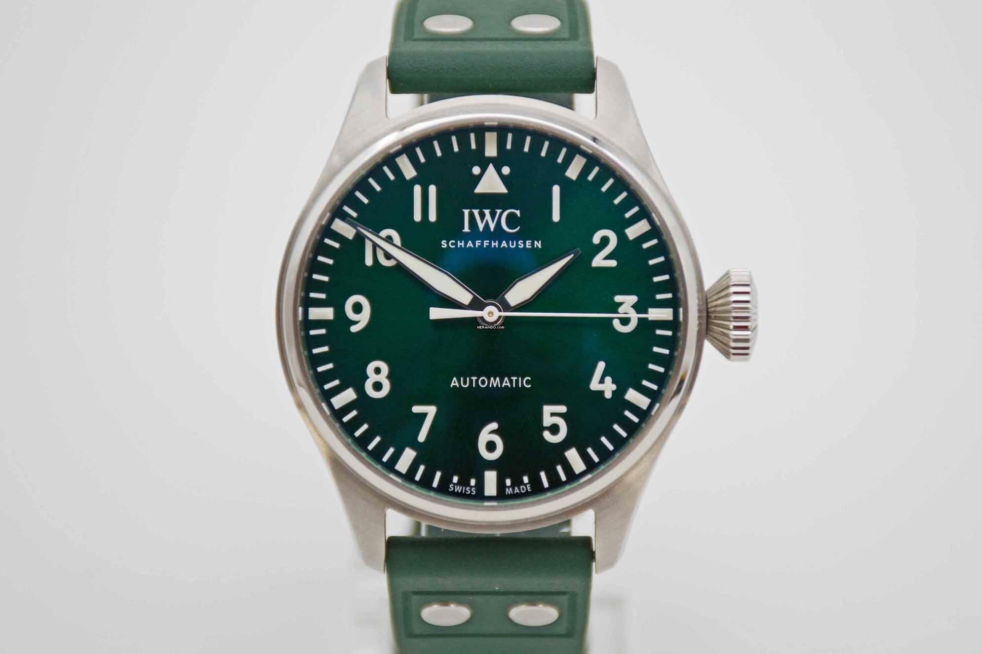 IWC Große Fliegeruhr Big Pilot 43 Green Dial IW329306 on stock </h1>