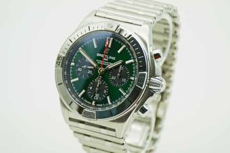 Thumbnail von Breitling Chronomat 42 B01 42 Bentley Green im perfekten Fullset