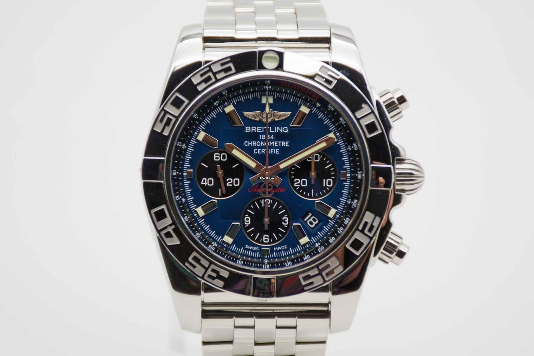 Breitling Chronomat 44 Blue Dial AB011012.C789 Fullset aus 2020 </h1>