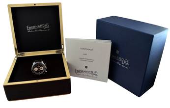 Thumbnail von Eberhard & Co. Contograf 31069 black dial Full Set NEW 2018 </h1>